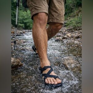 NEW Chaco Men’s Bodhi Toe Loop Sport Sandals Black Size 8 Adjustable Outdoor